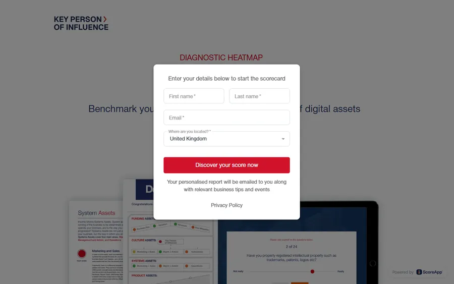 Dent Global — 24 Assets contact form (mobile)