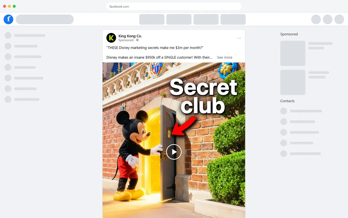 King Kong — "THESE Disney marketing secrets make me $3m per month?" (desktop)