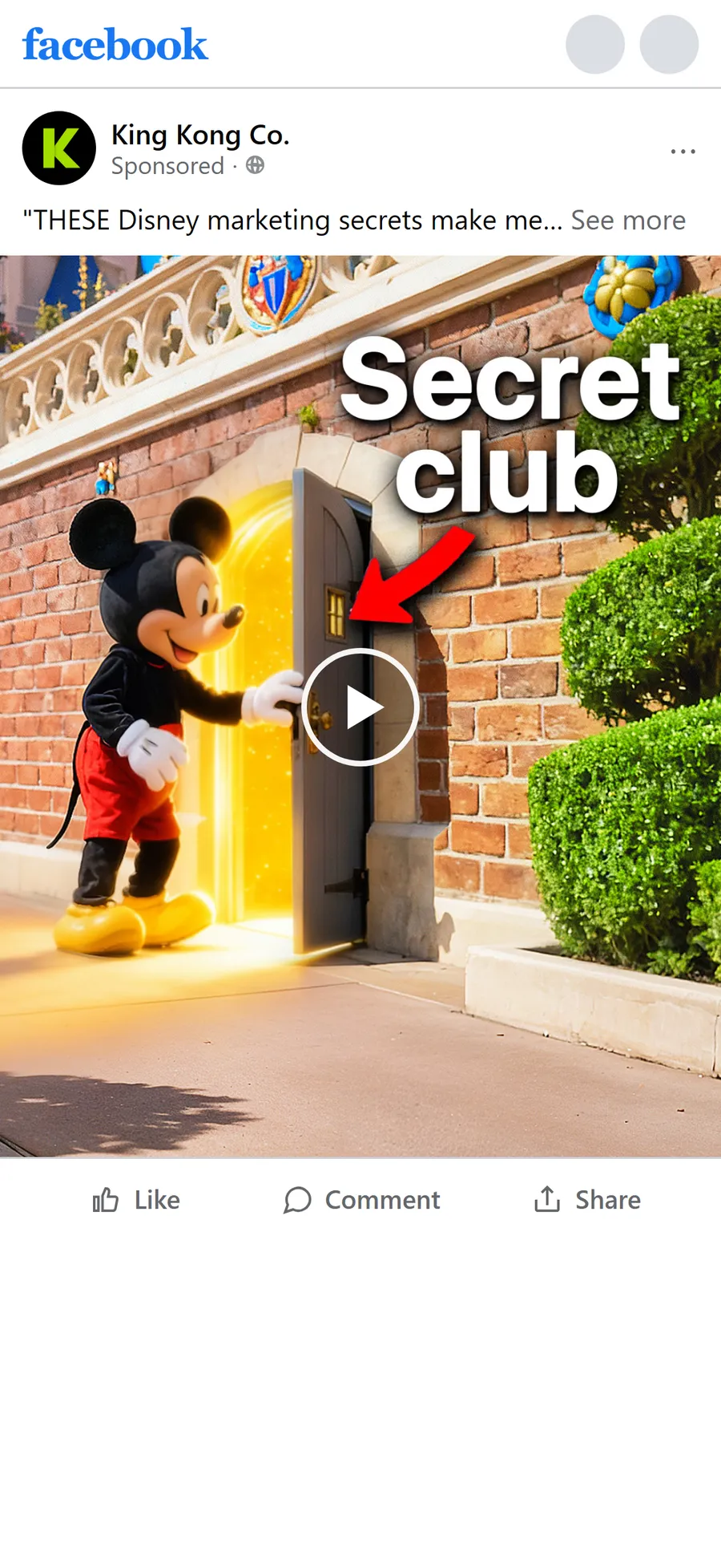 King Kong — "THESE Disney marketing secrets make me $3m per month?" (mobile)