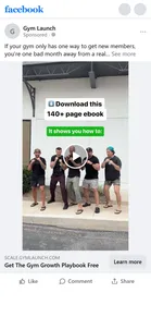 Gym Launch — "One bad month away" playbook video ad
