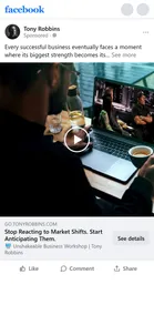 Tony Robbins — "Stop Reacting to Market Shifts. Start Anticipating Them." ad