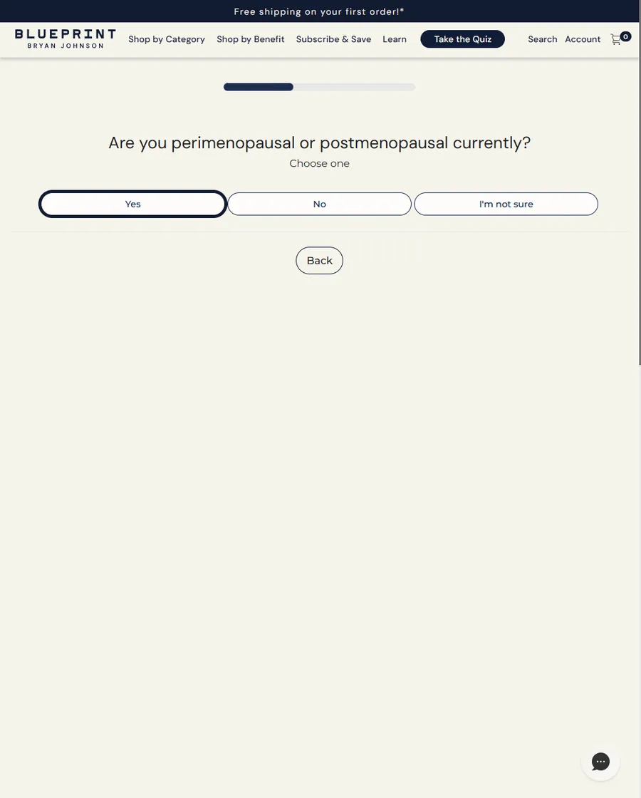 Blueprint — Protocol quiz (11 screens, Okendo) (screen 5)