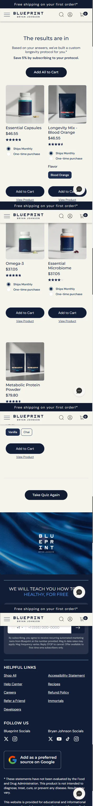 Blueprint — The same screen, a different persona (mobile)