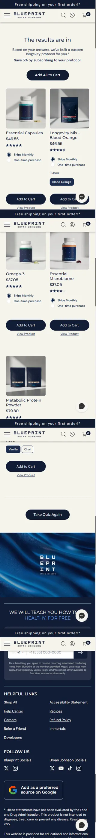 Blueprint — The same screen, a different persona