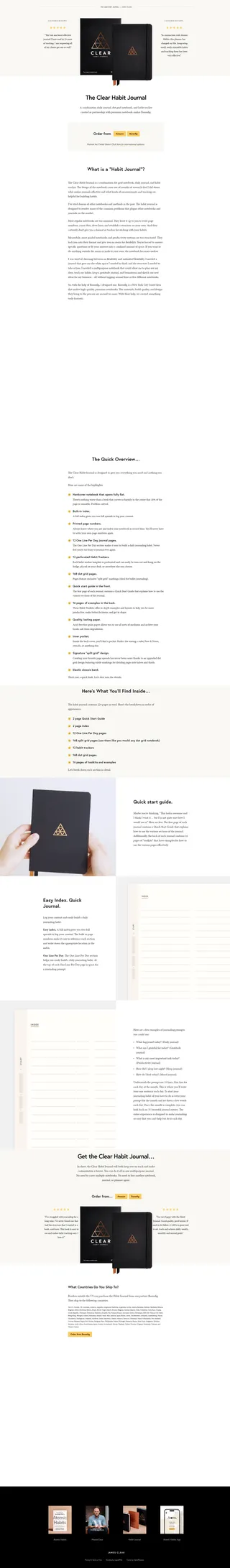 James Clear — The Clear Habit Journal