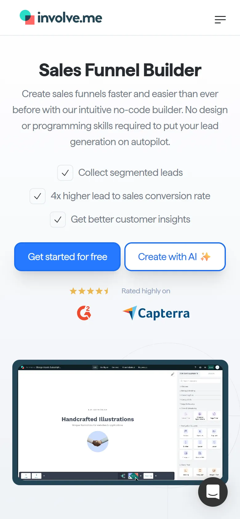 involve.me — Tool pages from Google (quiz maker, calculator, landing page, form, funnel) (screen 8)