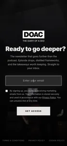 The Diary Of A CEO — DOAC: “Ready to go deeper?”