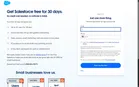 Salesforce — Three steps, contact details last