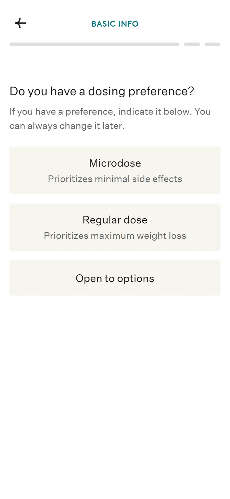 Noom — 32-screen medical intake before the email (screen 1)