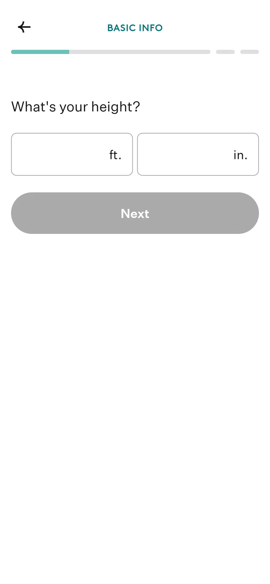 Noom — 32-screen medical intake before the email (screen 7)