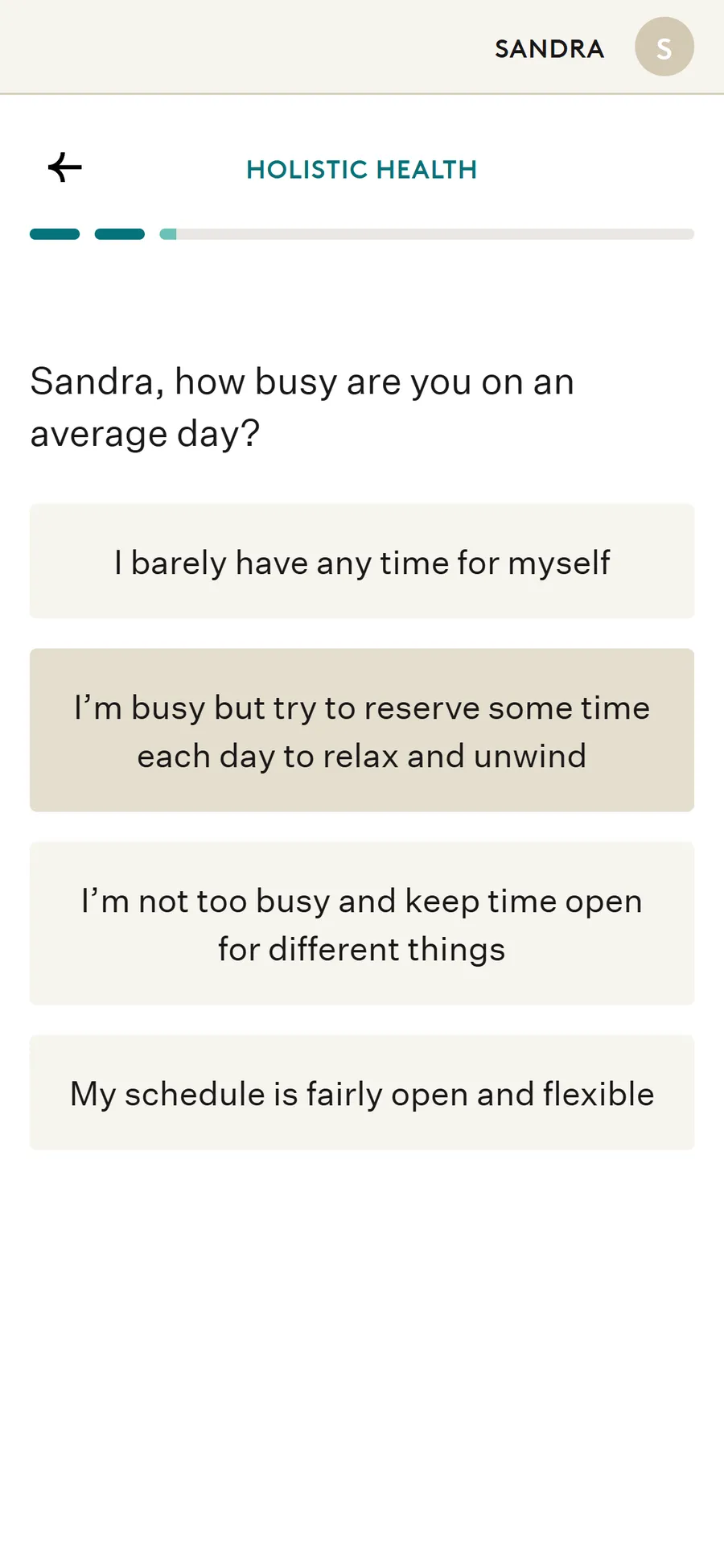 Noom — Holistic health and dosing questions (screen 1)