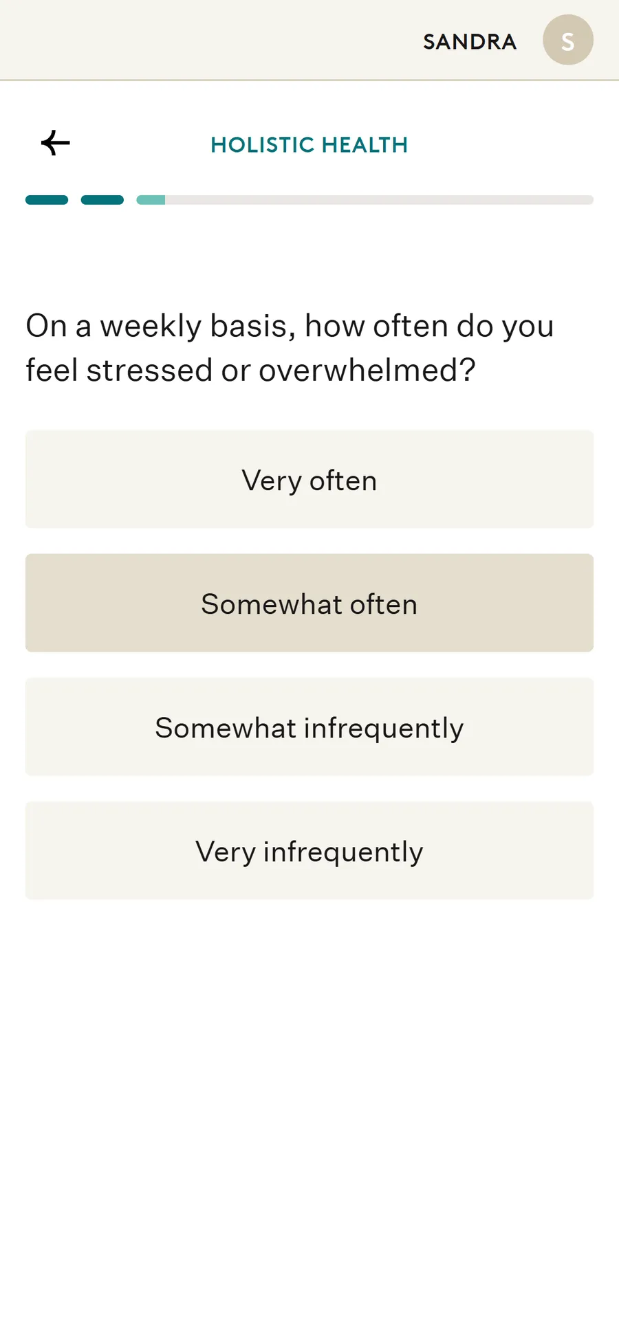 Noom — Holistic health and dosing questions (screen 2)