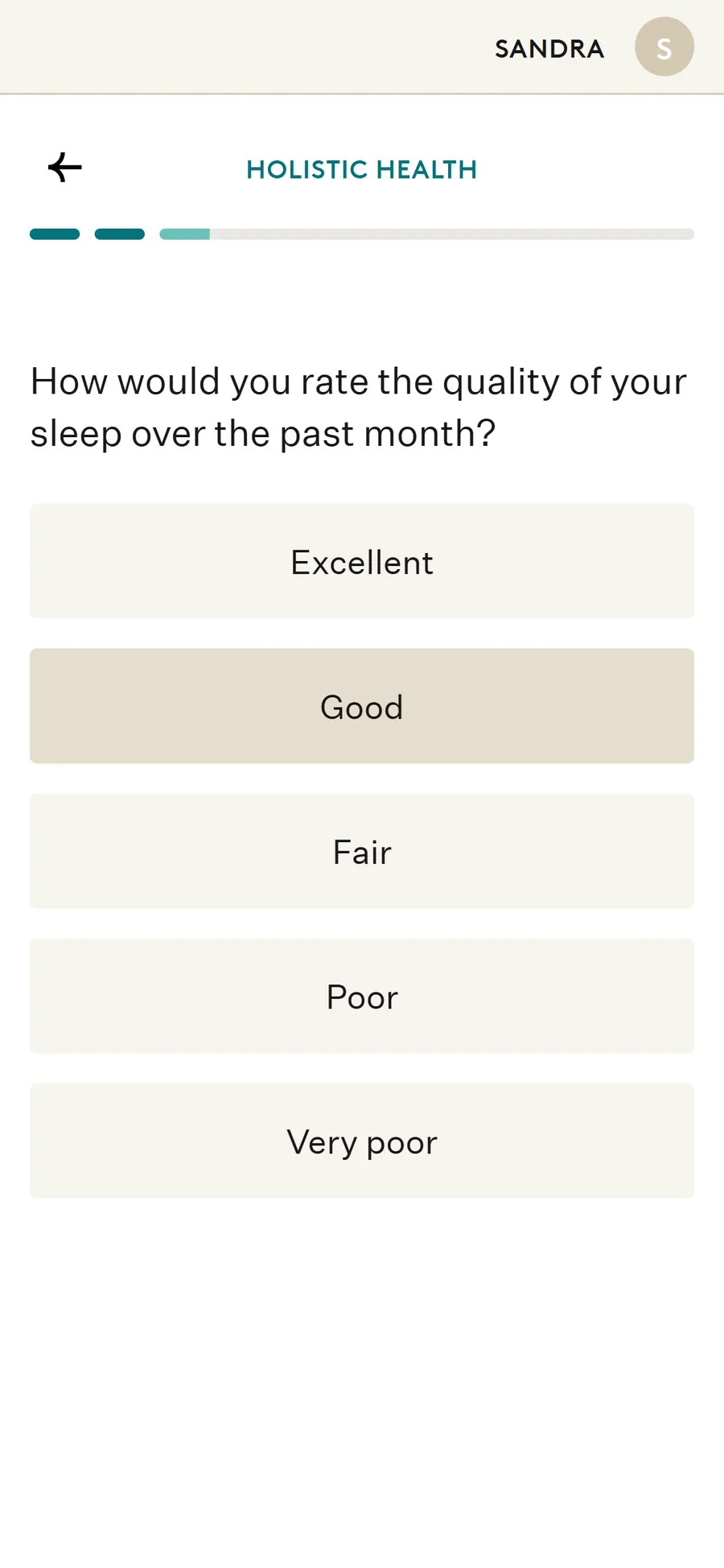 Noom — Holistic health and dosing questions (screen 3)