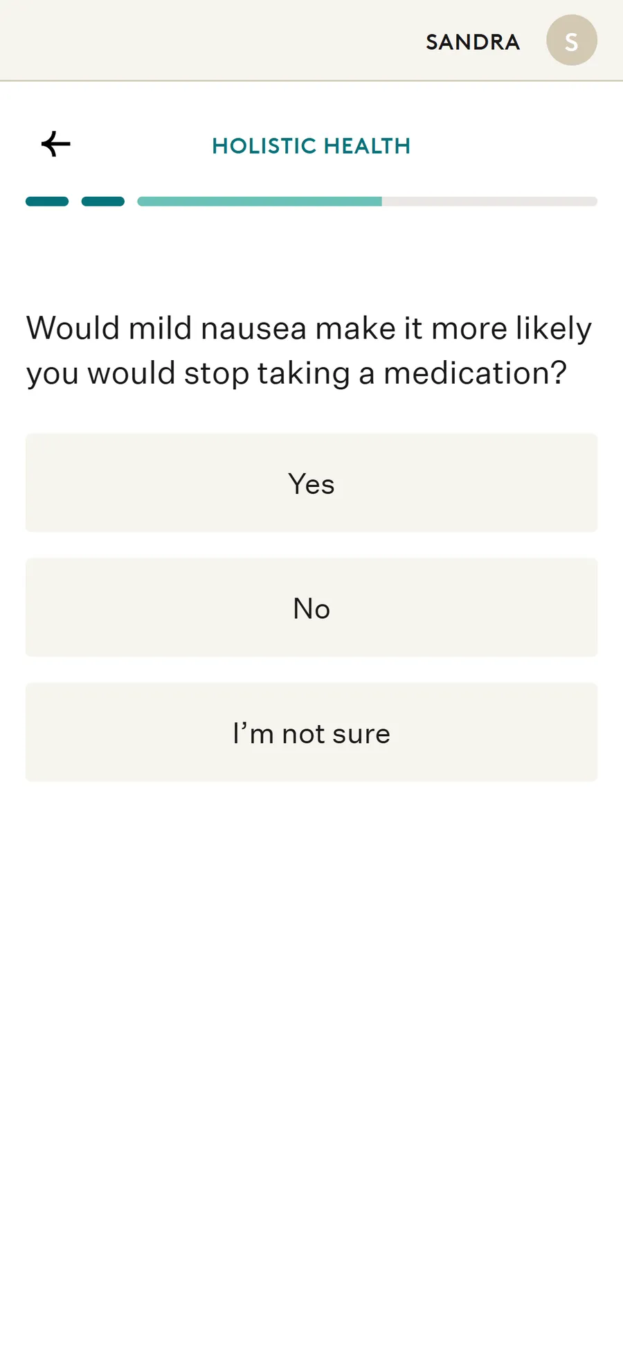 Noom — Holistic health and dosing questions (screen 16)