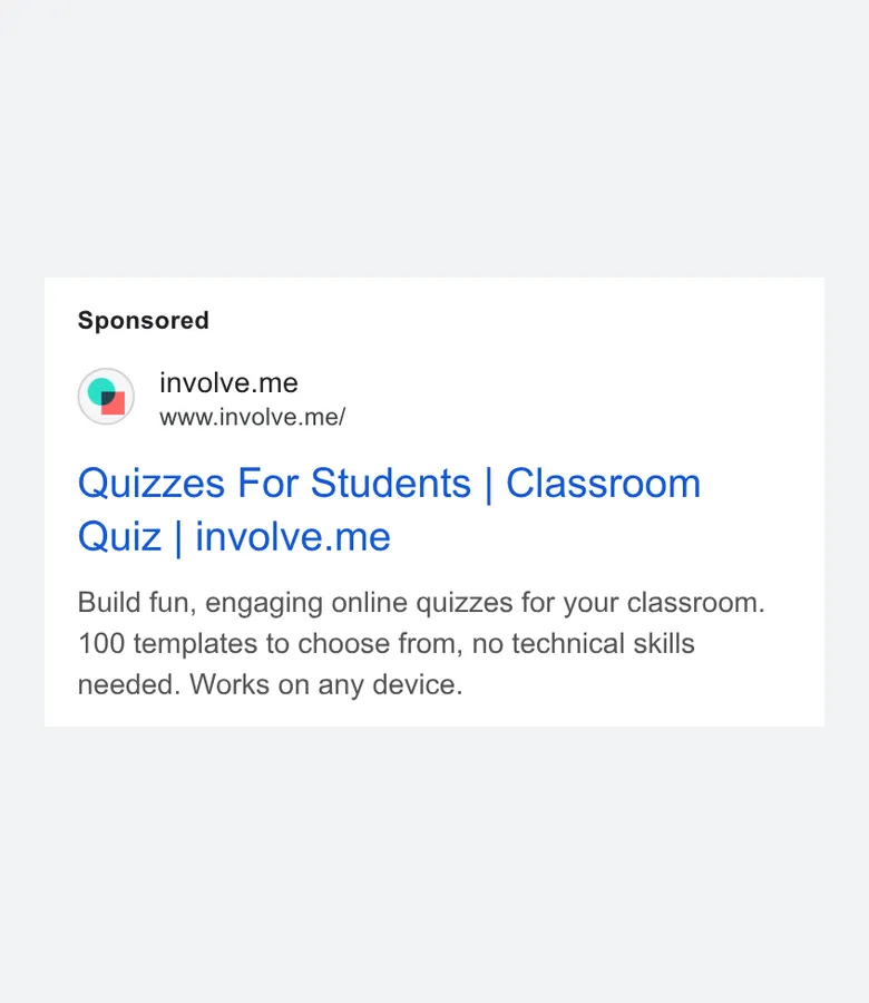 involve.me — Google ads (search, display and YouTube) (screen 9)