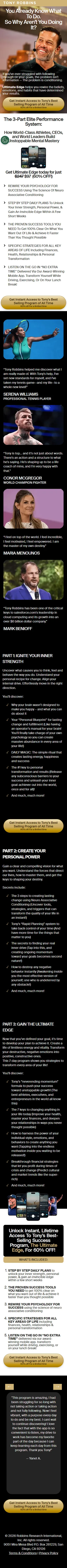Tony Robbins — "You Already Know What To Do. So Why Aren't You Doing It?"