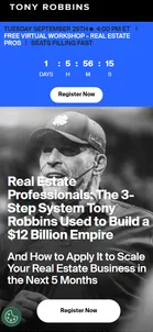 Tony Robbins — "Miami Real Estate Professionals: The 3-Step System Tony Robbins Used to Build a $12 Billion Empire"