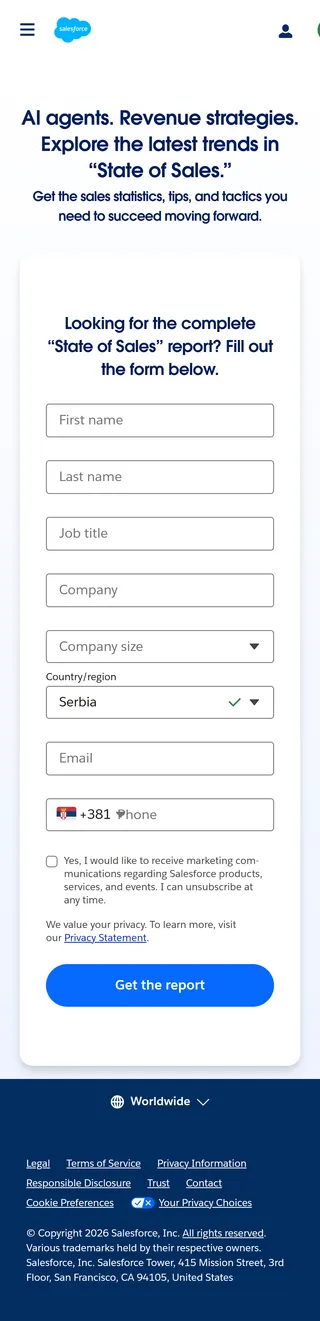 Salesforce — “AI agents. Revenue strategies.”
