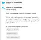 Salesforce — LinkedIn: InMails from “Salesforce for Small Business”
