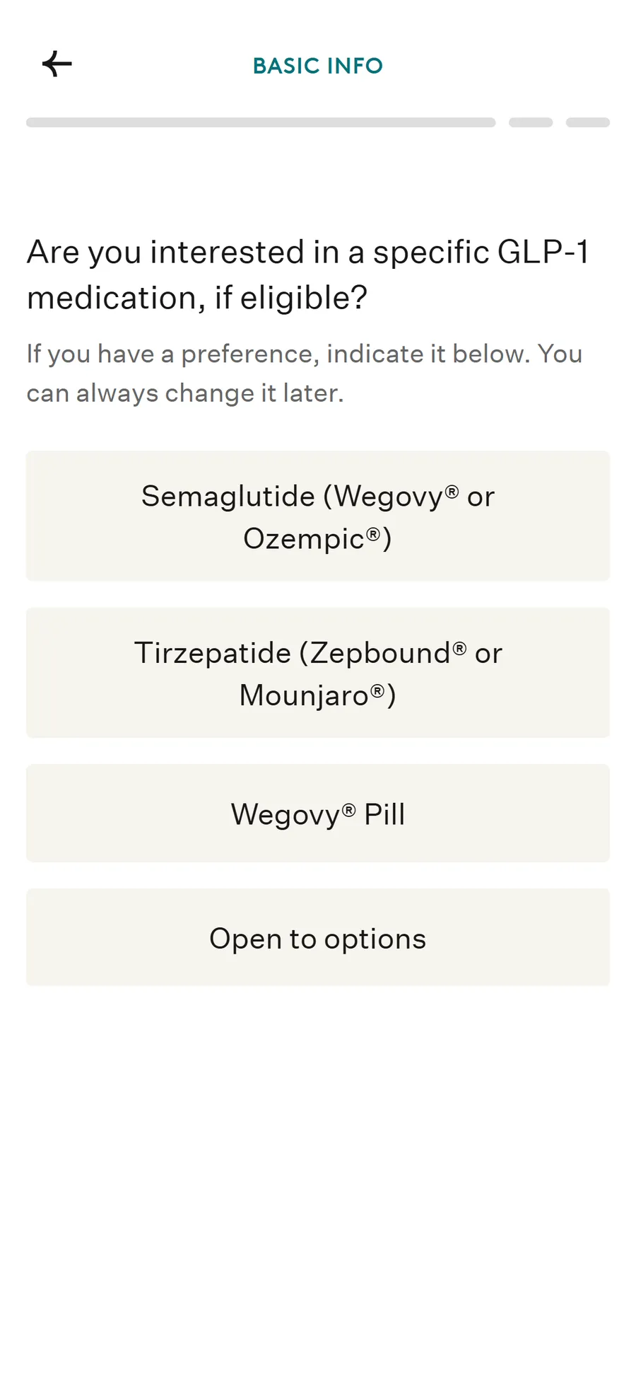 Noom — Noom Med's seven plans, behind "See other options" (screen 1)