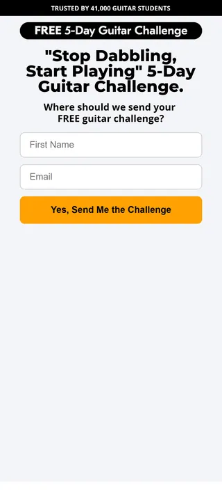 Tony's Acoustic Challenge — “Where should we send your FREE guitar challenge?”