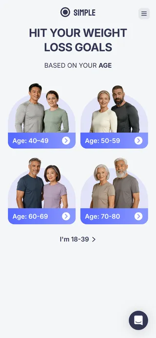 Simple — 73-screen survey before the email