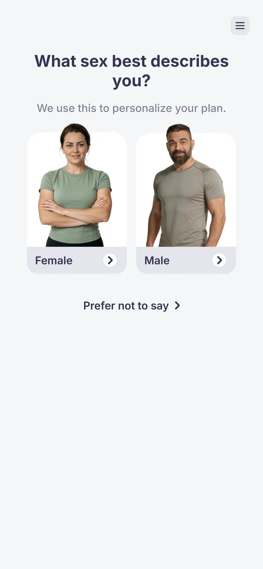 Simple — 73-screen survey before the email (screen 2)