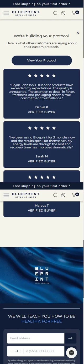 Blueprint — "We're building your protocol."