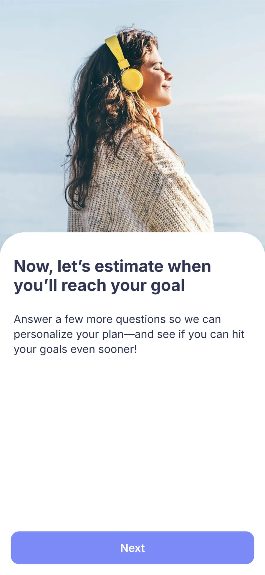Simple — 73-screen survey before the email (screen 23)