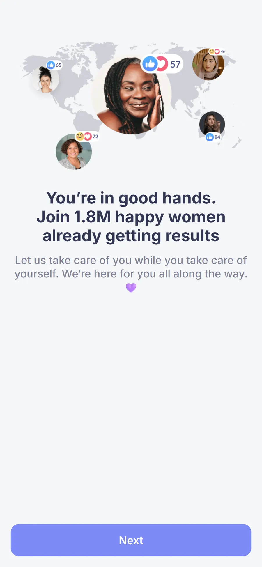 Simple — 73-screen survey before the email (screen 60)