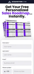 Acquisition.com — Sales Roadmap form (one page)