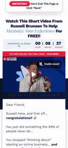 ClickFunnels — The "only chance" offer, a second time