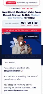 ClickFunnels — "Upgrade to VIP for FREE", really a ClickFunnels trial