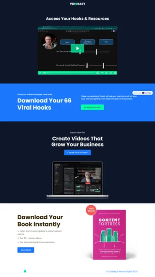 Vidonary — “Access Your Hooks & Resources”