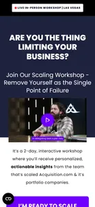 Acquisition.com — Scaling Workshop page (/workshop-km)
