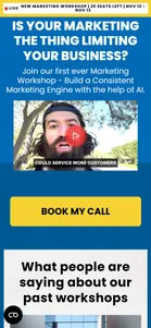 Acquisition.com — Marketing Workshop page